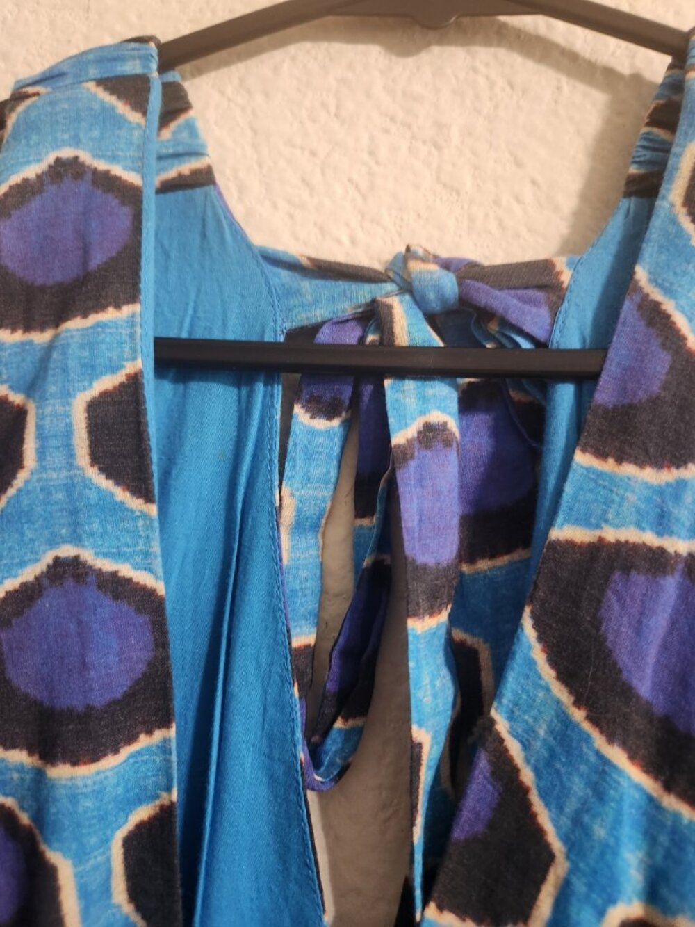 Rhode Leela Tiered Chanderi Dress Blue Ruffles size small - Picture 8 of 10